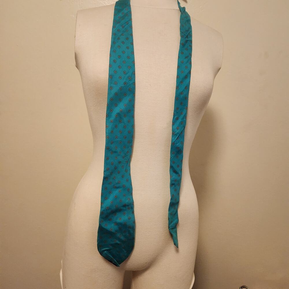 Italian 100% Silk Tie Teal